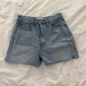 Denim Forum Light Wash High-Rise Denim Shorts
